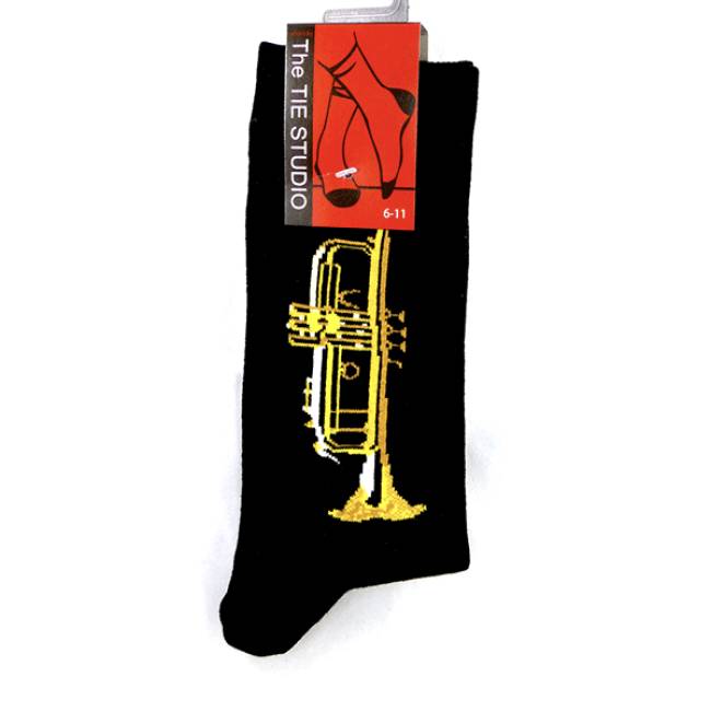 Trumpet Socks - Black (Size 6-11)