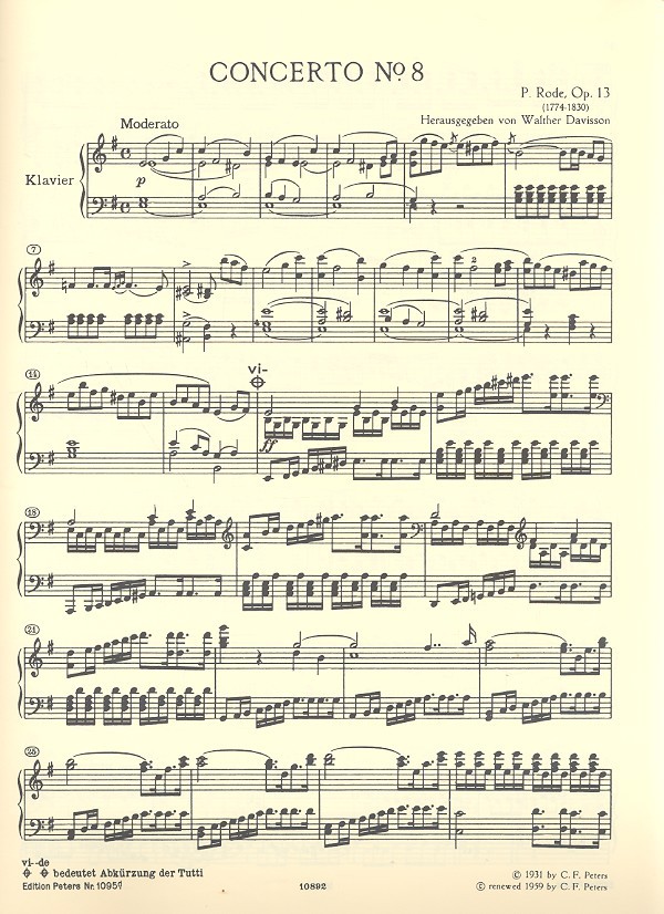 Konzert e-Moll Nr.8 für Violine und Orchester