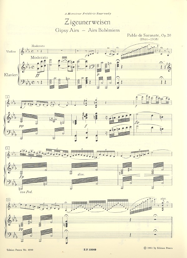 Zigeunerweisen op.20