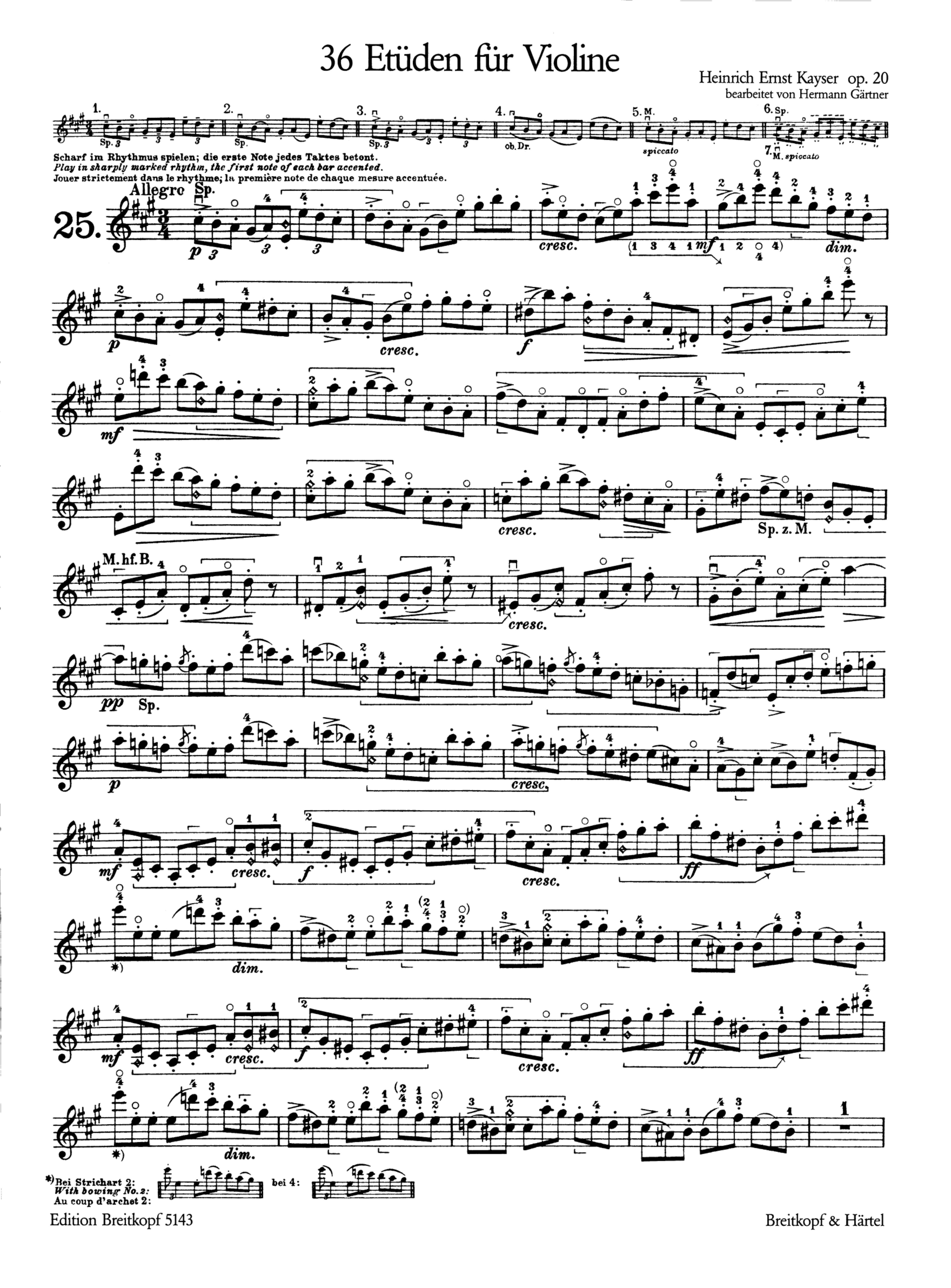36 Etüden op.20 Band 3