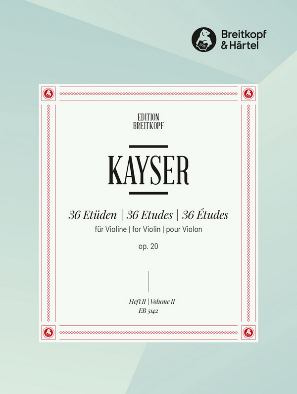 36 Etüden zur Vorbereitung auf die Kreutzer-Etüden op.20 Band 2