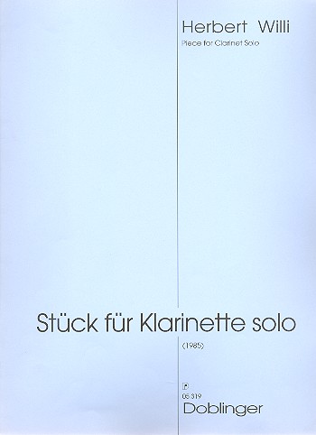 Stück für Klarinette solo (1985)