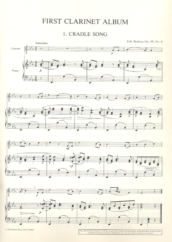 First Clarinet Album