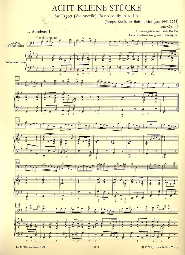 8 kleine Stücke aus op. 40