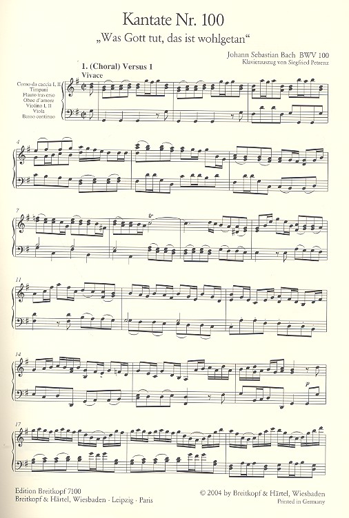 Was Gott tut, das ist wohlgetan