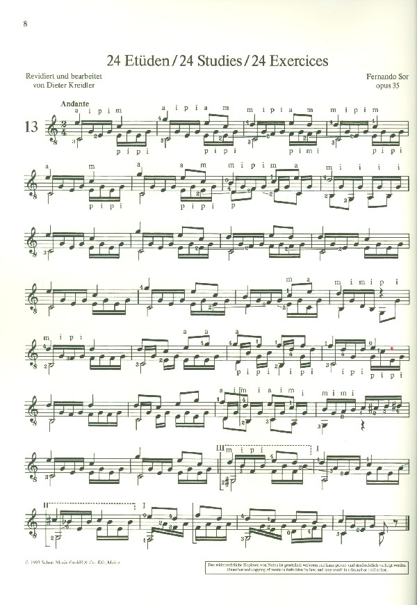 Sehr leichte Übungen op.35 Band 2