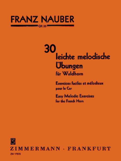 30 leichte melodische Übungen op.33