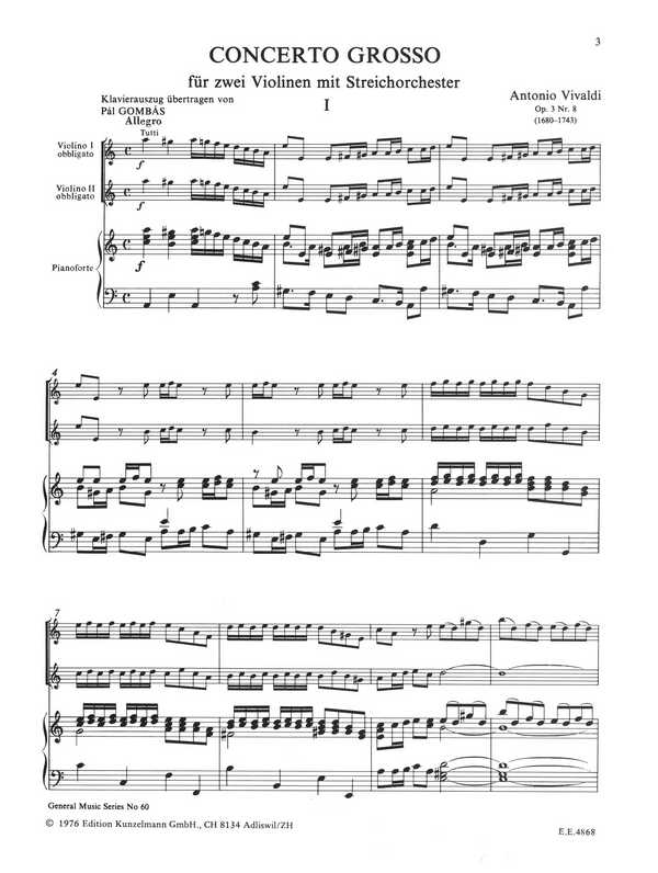 Concerto a-Moll op.3,8 