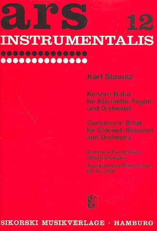 Konzert B-Dur für Klarinette, Fagott und Orchester