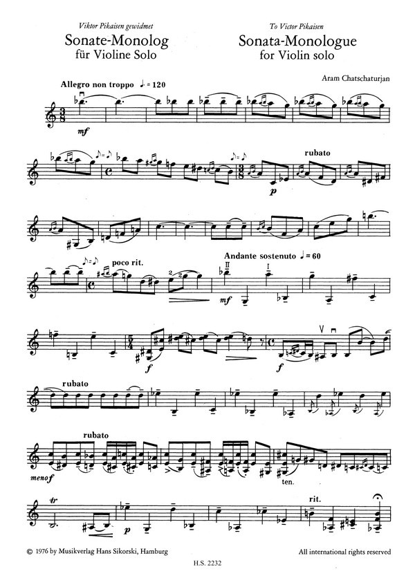 Sonate - Monolog