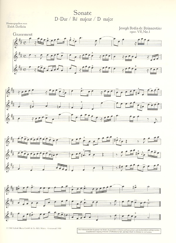 6 Sonaten op.7 Band 1 (1,3,4)