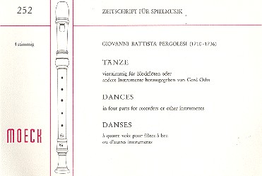 Tänze für 4 Blockflöten