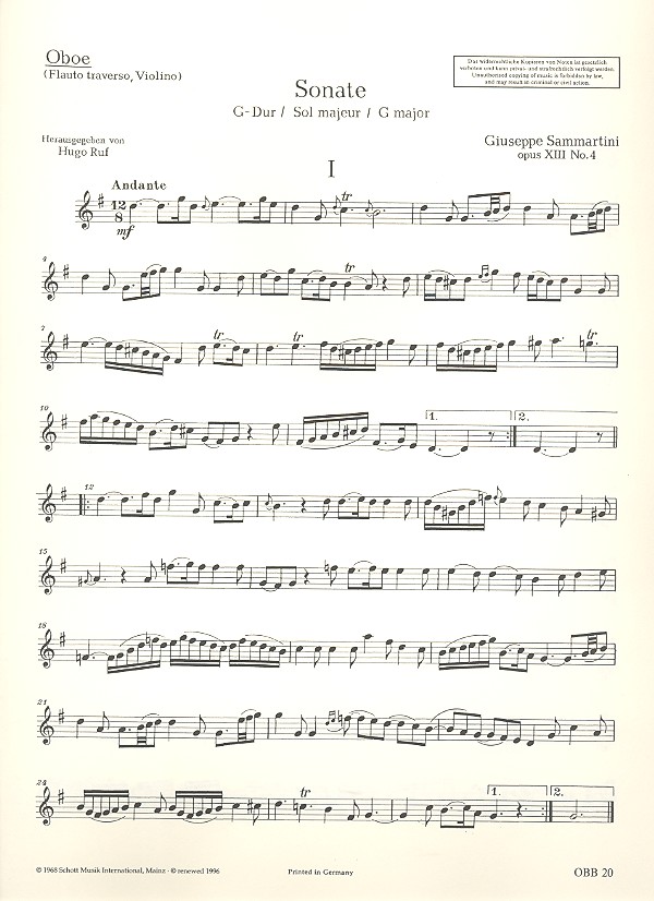 Sonate G-Dur op.13,4