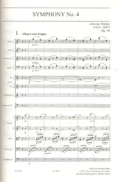 Sinfonie e-Moll Nr.4 op.98