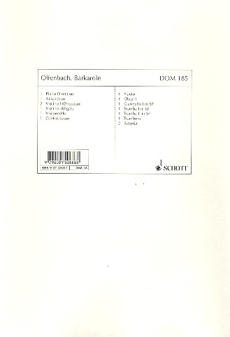 Barcarole aus Hoffmanns Erzählungen