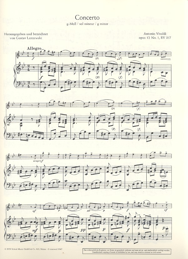 Concerto g-Moll op.12,1