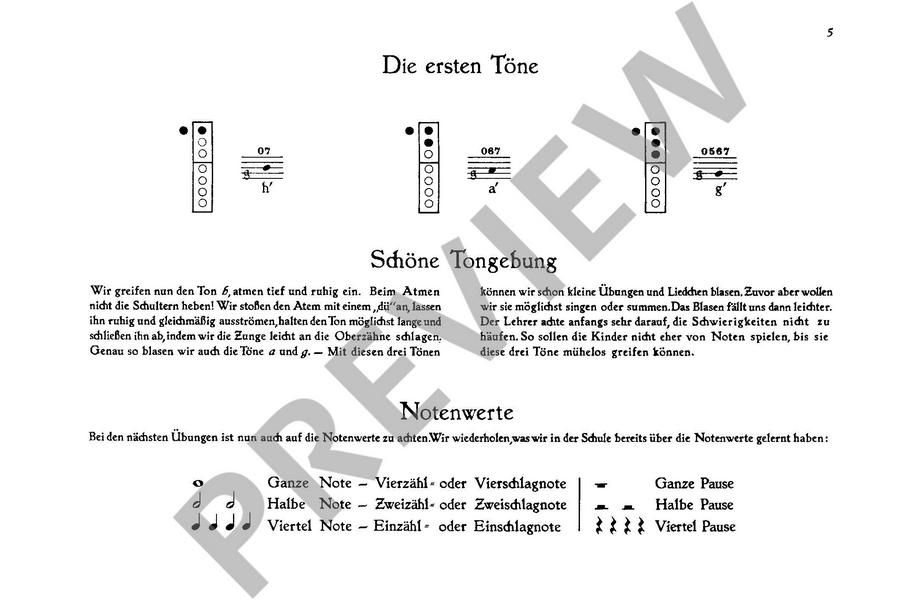 Flötenbüchlein für die Schule zum Singen und Spielen Band 1
