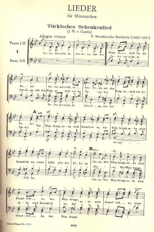 Lieder op.50 und op.115 und eine Auswahl aus op.75. op.76 und op.120