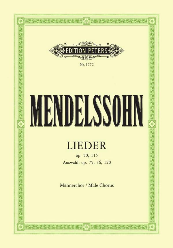 Lieder op.50 und op.115 und eine Auswahl aus op.75. op.76 und op.120