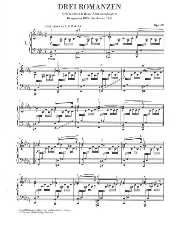 3 Romanzen op.28