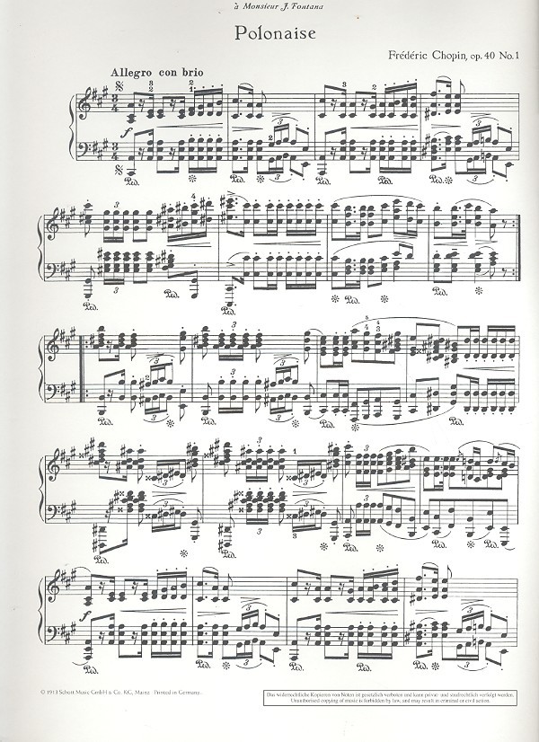 Polonaise A-Dur op. 40/1