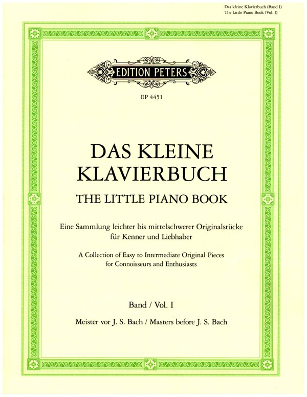 Kleines Klavierbuch Band 1