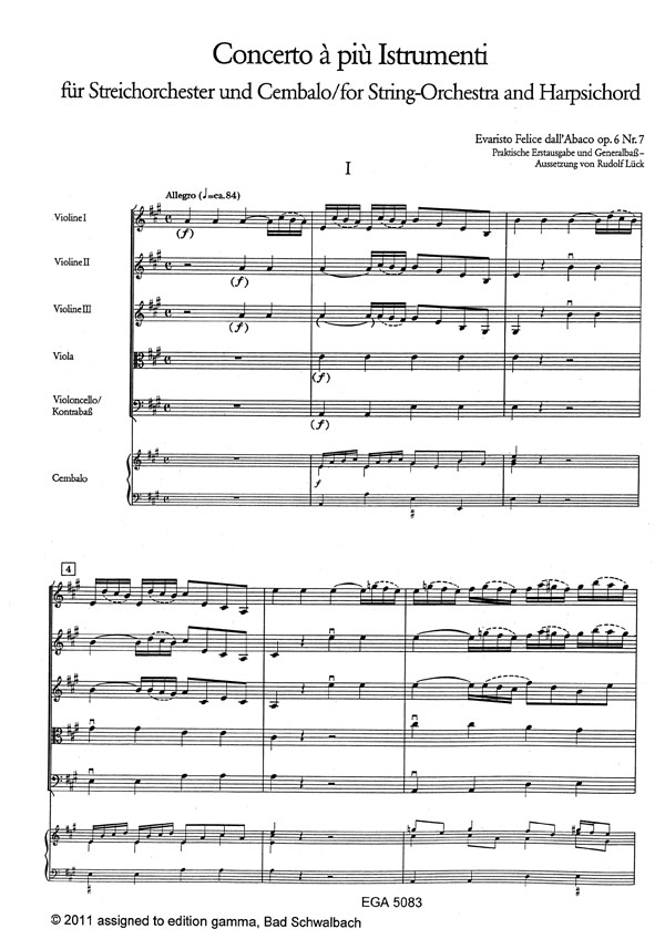 Konzert A-Dur op.6,7