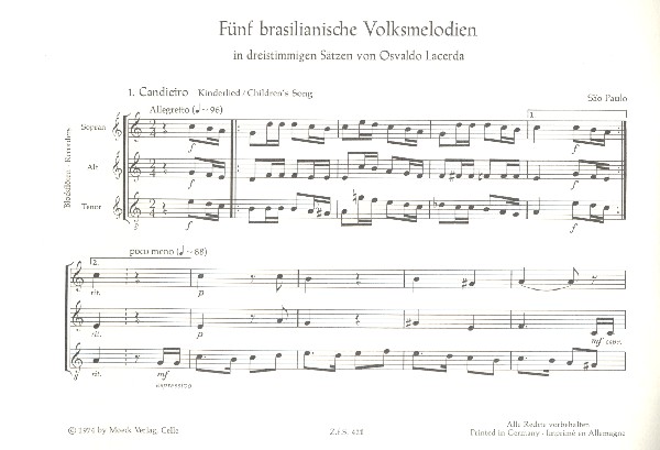 5 brasilianische Volksmelodien