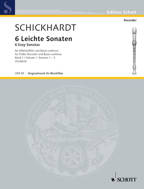 6 leichte Sonaten Band 1 (Nr.1-3)