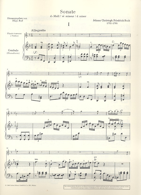 Sonate d-Moll