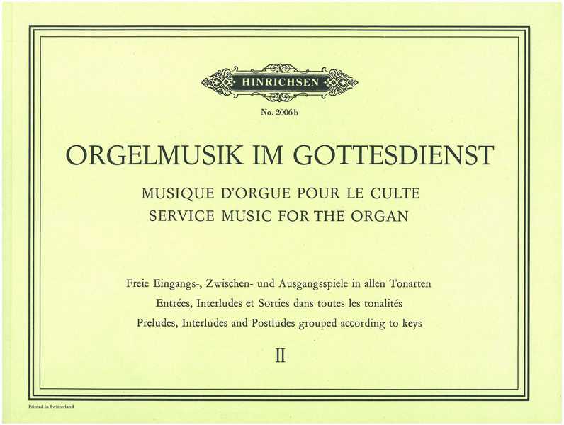 Orgelmusik im Gottesdienst Band 2