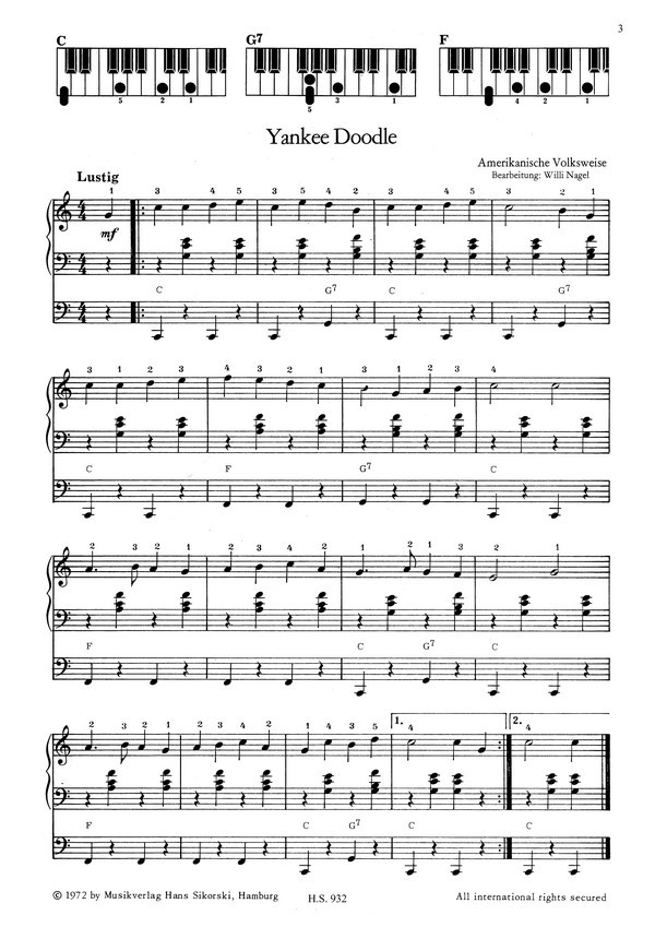 Erstes Spiel auf der E-Orgel Band 2