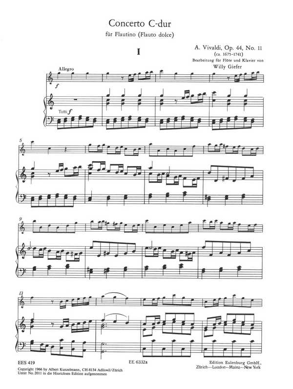 Concerto C-Dur RV79 op.44,11
