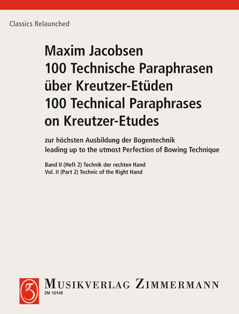 Technische Paraphrasen über Kreutzer-Etüden Band 2 Teil 2