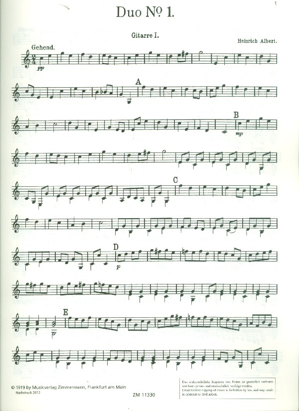 Duett C-Dur Nr.1
