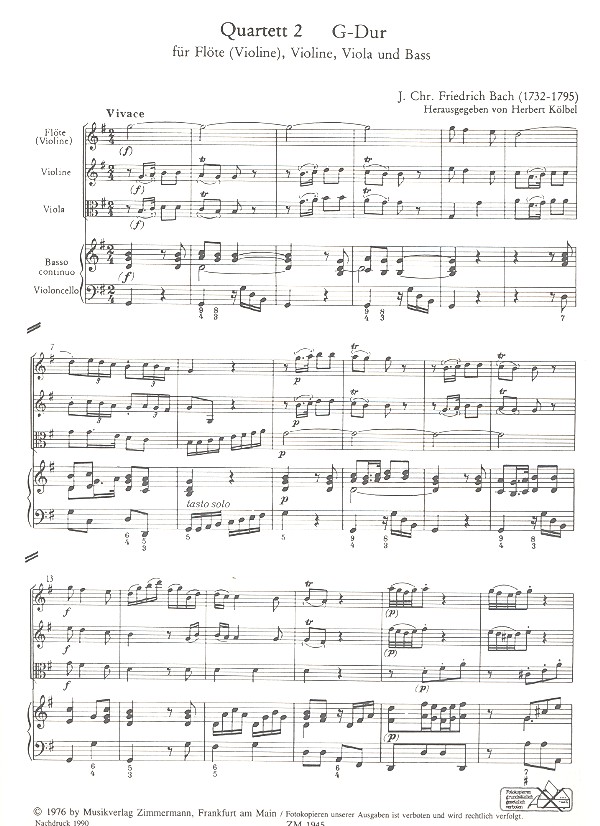 6 Quartette Band 2 (Nr.2)