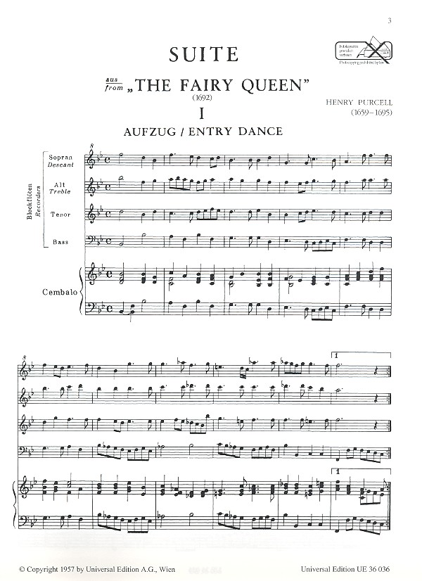 Suite the Fairy Queen