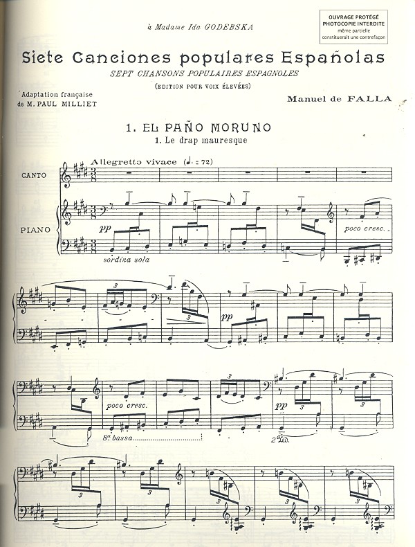 7 chansons populaires espagnoles