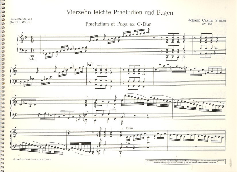 14 leichte Präludien und Fugen