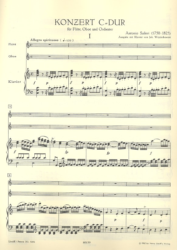 Konzert C-Dur für Flöte, Oboe und Orchester