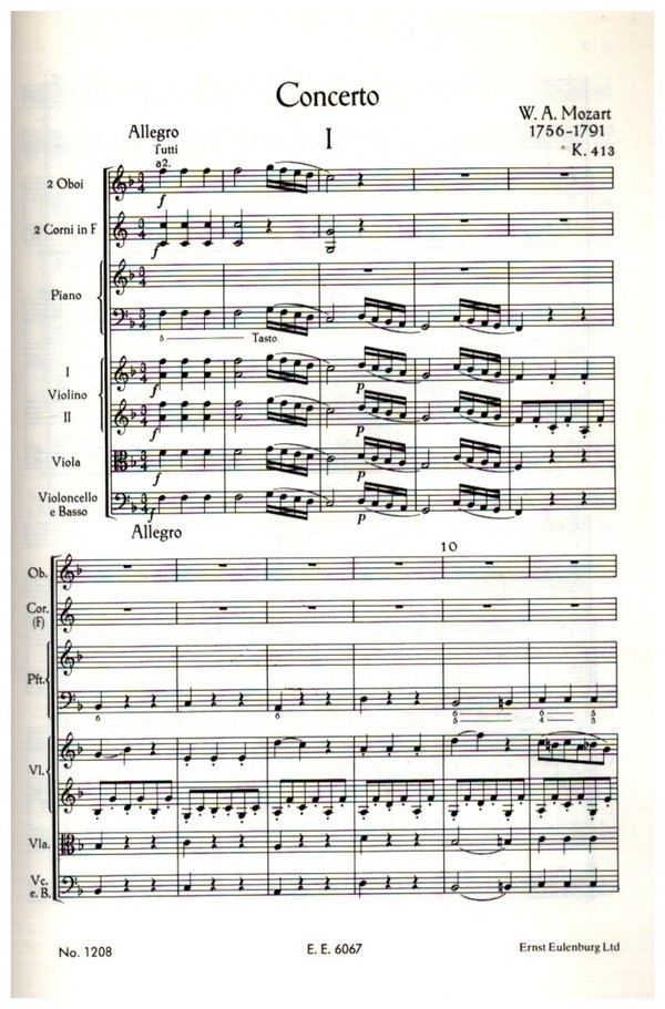 Concerto f major KV413