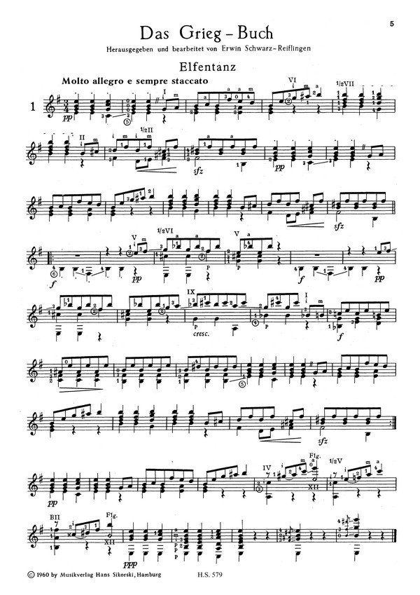 Das Grieg-Buch für Gitarre