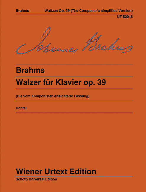 Walzer op.39 erleichterte Fassung