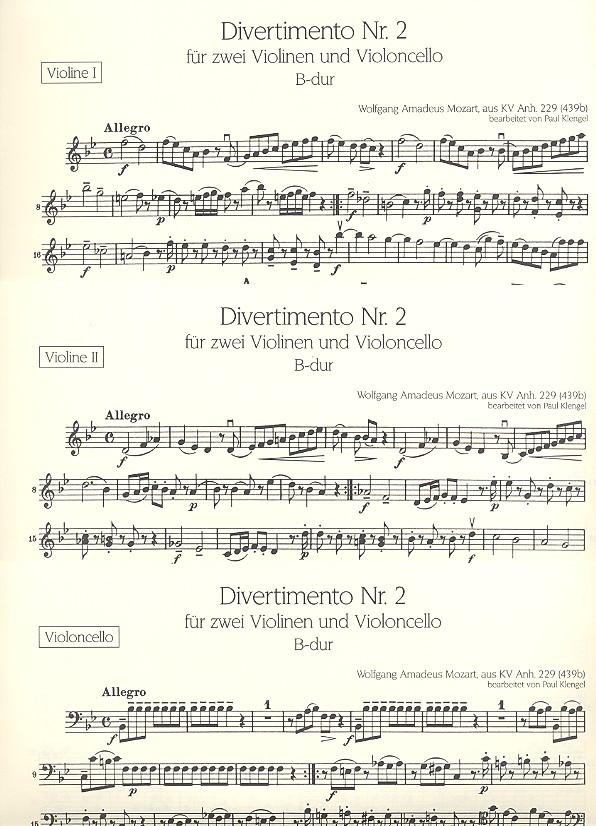 Divertimento Nr.2 KV Anh.229