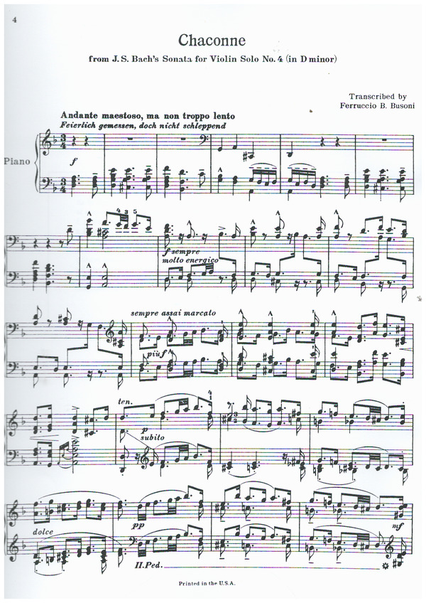 Chaconne in d  Minor