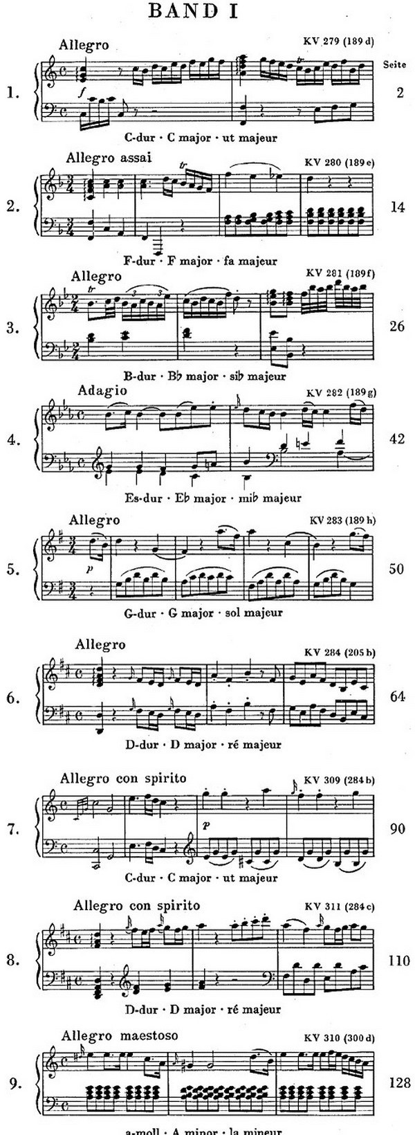 Sonaten Band 1