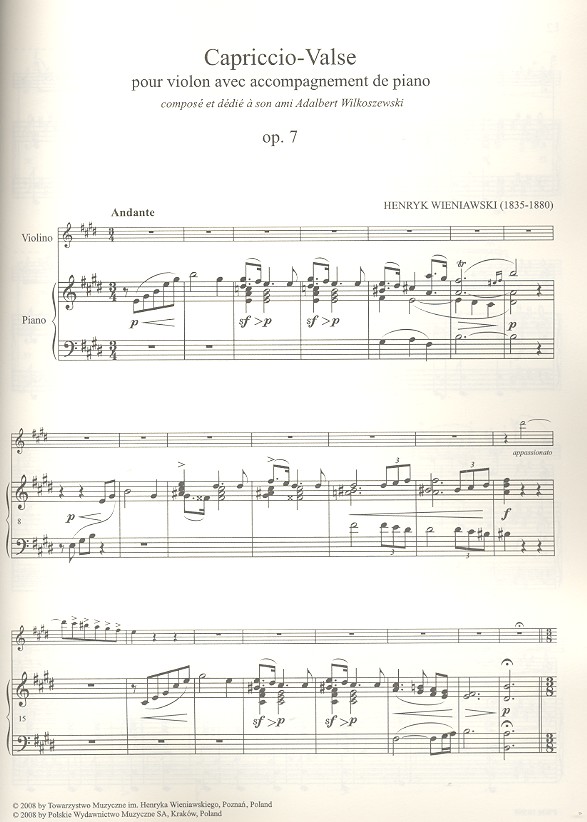 Capriccio - Valse op.7