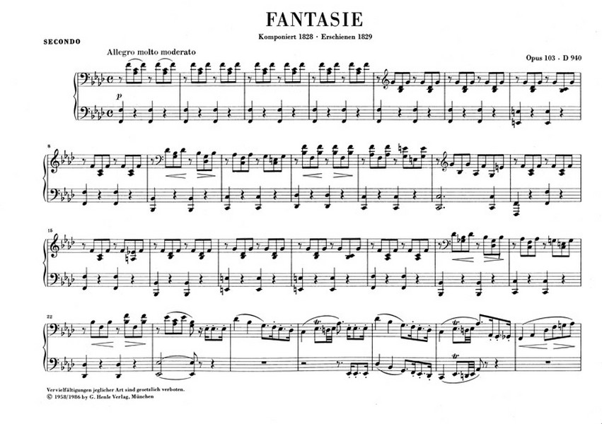 Fantasie f-Moll D940 op.103