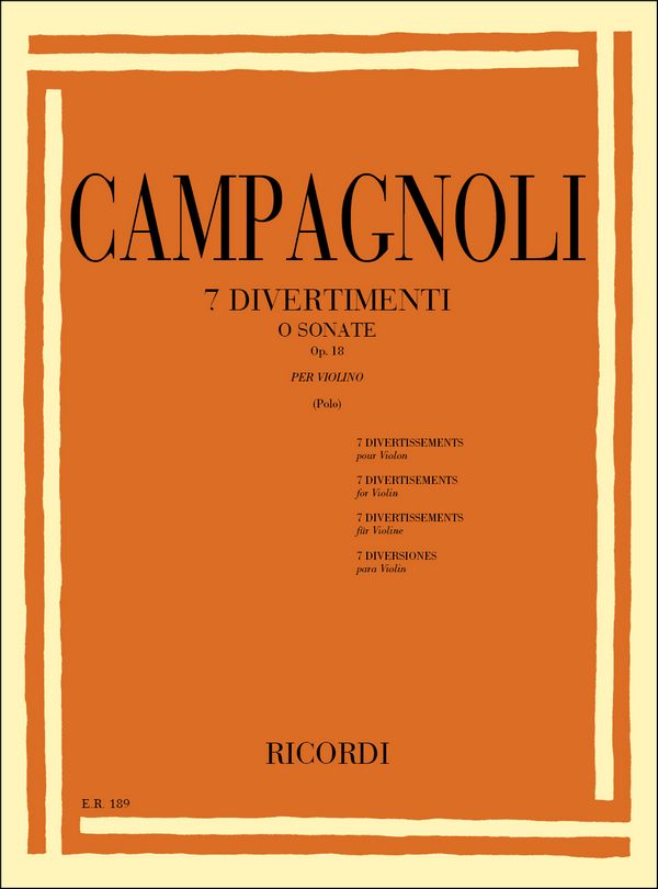 7 Divertimenti o sonate op.18