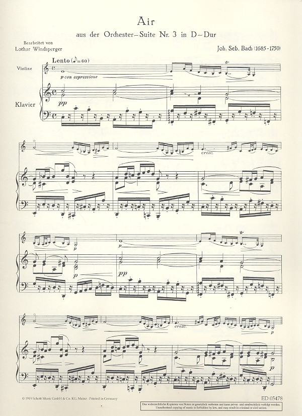 Air D-Dur aus BWV1068